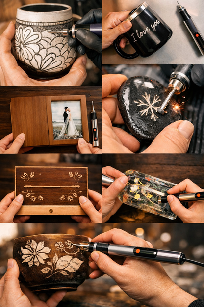 Cordless Electric Engraving Pen with 30 Bits